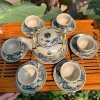 Ấm chén men rạn cổ Bát Tràng - Bộ Trúc Lâm Thất Hiền, Cổ Tự gốc Tùng, Nhị Cảnh Sơn Thuỷ quai đồng - Giá ưu đãi 260.000₫ 7