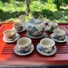 Ấm chén men rạn cổ Bát Tràng - Bộ Trúc Lâm Thất Hiền, Cổ Tự gốc Tùng, Nhị Cảnh Sơn Thuỷ quai đồng - Giá ưu đãi 260.000₫ 9