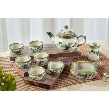 Ấm chén men tro Bát Tràng Thiết kế truyền thống, chất liệu bền, chỉ 65.000₫ 4 Ấm chén men tro Bát Tràng Thiết kế truyền thống, chất liệu bền, chỉ 65.000₫ 4