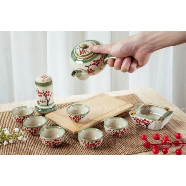 Ấm chén men tro Bát Tràng Thiết kế truyền thống, chất liệu bền, chỉ 65.000₫ 9 Ấm chén men tro Bát Tràng Thiết kế truyền thống, chất liệu bền, chỉ 65.000₫ 9