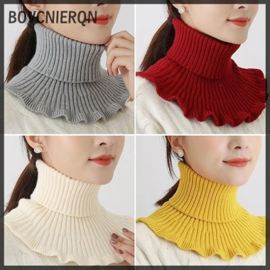 Ấm dệt kim cổ cao nữ giả len dày, chống gió mạnh, chỉ 35.000 VND giảm giá