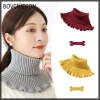 Ấm dệt kim cổ cao nữ giả len dày, chống gió mạnh, chỉ 35.000 VND giảm giá 3