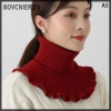 Ấm dệt kim cổ cao nữ giả len dày, chống gió mạnh, chỉ 35.000 VND giảm giá 10