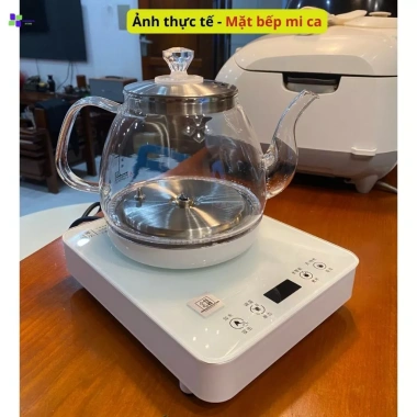 Ấm điện thông minh tự động hút nước, chống cháy, thủy tinh trong chịu nhiệt, đun sôi siêu tốc - Giá 568.000₫