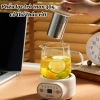 Ấm Điện Thủy Tinh 400W DOMES - Pha Trà Nóng, Giữ Nhiệt 24h, Lõi Lọc Trà Mùa Đông, Quà Tết Ý Nghĩa 328k 3