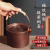 Ấm Đồng Đỏ nguyên chất Vân Búa thủ công - Ấm đun nước trà đạo tay xách cổ phong giảm 20% 8
