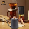 Ấm đun nước 350ml cổ ngỗng, nhỏ giọt, nắp kín, pha cà phê & trà, dùng trong nhà và ngoài trời 2