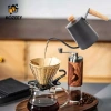 Ấm đun nước 350ml cổ ngỗng, nhỏ giọt, nắp kín, pha cà phê & trà, dùng trong nhà và ngoài trời 3