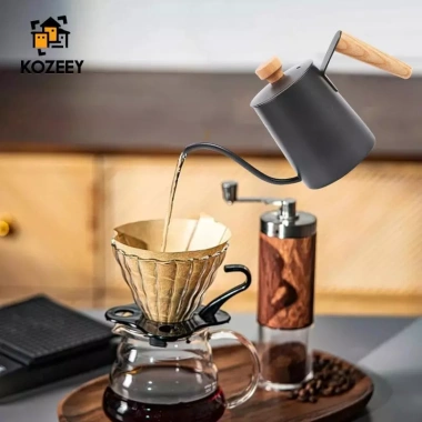 Ấm đun nước 350ml cổ ngỗng, nhỏ giọt, nắp kín, pha cà phê & trà, dùng trong nhà và ngoài trời 3 Ấm đun nước 350ml cổ ngỗng, nhỏ giọt, nắp kín, pha cà phê & trà, dùng trong nhà và ngoài trời 3