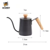 Ấm đun nước 350ml cổ ngỗng, nhỏ giọt, nắp kín, pha cà phê & trà, dùng trong nhà và ngoài trời 7