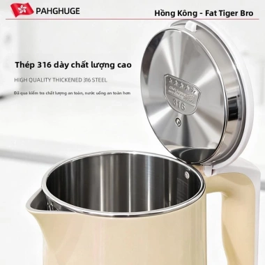 Ấm đun nước điện thép không gỉ 316 dung tích lớn, cách nhiệt, giữ nhiệt ổn định - 394.800 VND 6