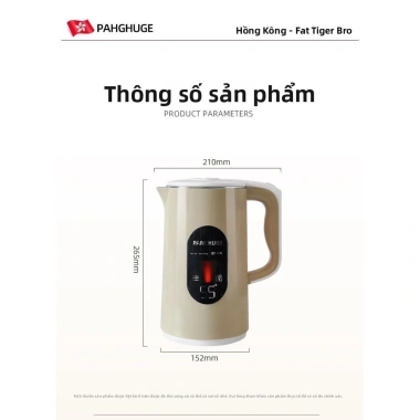 Ấm đun nước điện thép không gỉ 316 dung tích lớn, cách nhiệt, giữ nhiệt ổn định - 394.800 VND 8