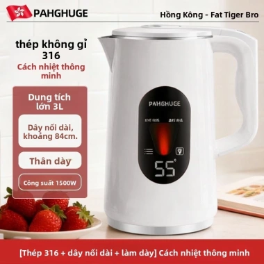 Ấm đun nước điện thép không gỉ 316 dung tích lớn, cách nhiệt, giữ nhiệt ổn định - 394.800 VND 12