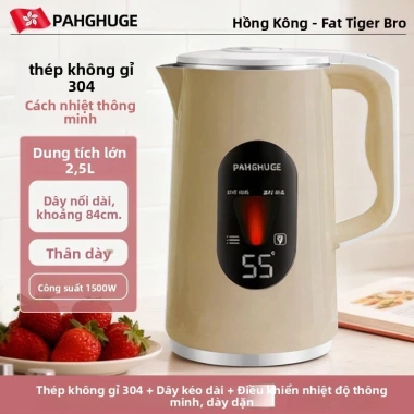 Ấm đun nước điện thép không gỉ 316 dung tích lớn, cách nhiệt, giữ nhiệt ổn định - 394.800 VND 13