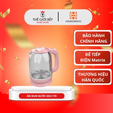 Ấm đun nước HawonkOO KEH-170 - Đun sôi nhanh, dung tích 1.7L, tiện lợi, chỉ 490.000 VND Ấm đun nước HawonkOO KEH-170 - Đun sôi nhanh, dung tích 1.7L, tiện lợi, chỉ 490.000 VND