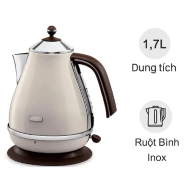 Ấm Đun Nước Siêu Tốc Delonghi KBOV 2.001 - Sôi Nhanh, Tiện Lợi, Nhập Đức, BH 12 Tháng 8 Ấm Đun Nước Siêu Tốc Delonghi KBOV 2.001 - Sôi Nhanh, Tiện Lợi, Nhập Đức, BH 12 Tháng 8