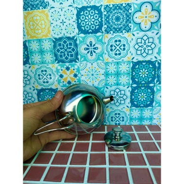 Ấm Nước Inox Size M 10cm Đường kính 4cm Cao 6cm Dùng cho Bếp Mini Giá 95.000 VND 3