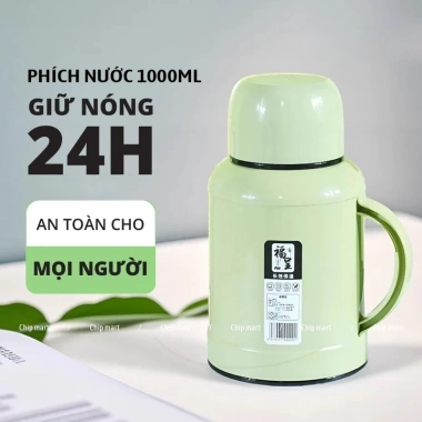 Ấm Nước Mini 1L Phích Giữ Nhiệt 24h - Bình Thủy Nhỏ Gọn Tiện Lợi, Giá 142k