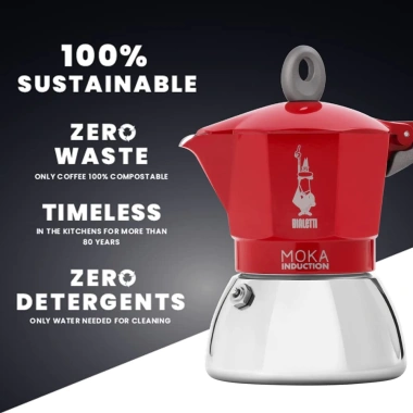 Ấm Pha Cà Phê Bialetti Moka Pot 4 Cốc Inox Dễ Dùng Trên Mọi Loại Bếp Nhập Đức Tương Thích Induction 7 Ấm Pha Cà Phê Bialetti Moka Pot 4 Cốc Inox Dễ Dùng Trên Mọi Loại Bếp Nhập Đức Tương Thích Induction 7
