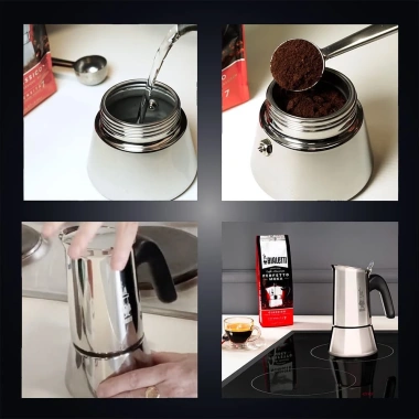 Ấm Pha Cà Phê Bialetti Venus Induction 6 Cốc 235ml Thép Không Gỉ, Dùng Mọi Loại Bếp, Nhập Đức, Giảm Giá Đến 23% 8