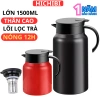 Ấm pha trà giữ nhiệt 1.500ml kèm 4 ly, lõi lọc inox, nắp vặn, giữ nóng 12h, lạnh 20h – 129.000₫