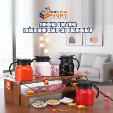 Ấm Pha Trà Giữ Nhiệt PM1.027 1.000ml - Quà Tặng Doanh Nghiệp, Giá Ưu Đãi 150.000₫