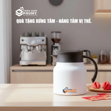 Ấm Pha Trà Giữ Nhiệt PM1.027 1.000ml - Quà Tặng Doanh Nghiệp, Giá Ưu Đãi 150.000₫