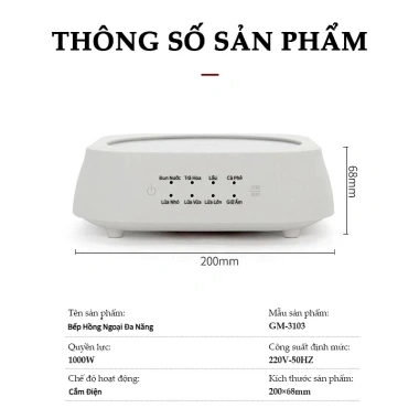 Ấm Siêu Tốc 1.000ml Bếp Điện Mini 1.000W 8 tính năng, bảo hành 12 tháng, 218.000đ 8 Ấm Siêu Tốc 1.000ml Bếp Điện Mini 1.000W 8 tính năng, bảo hành 12 tháng, 218.000đ 8