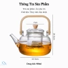 Ấm Thủy Tinh Chịu Nhiệt 900ml Đun Trực Tiếp Trên Bếp Gas & Hồng Ngoại - Ưu Đãi 225k 9