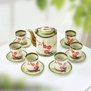 Ấm tích Bát Tràng da lươn sang chảnh - Hạm chè, pha trà xanh, giá ưu đãi 290k