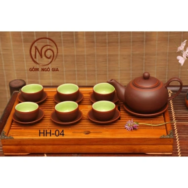 Ấm trà Bát Tràng HH-04 - Chén, Tách, Ly Men Tử Sa Cổ Cao Cấp Giá Rẻ 101k