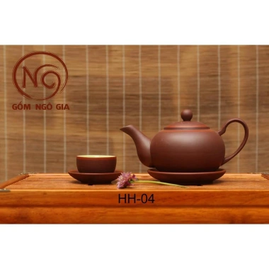 Ấm trà Bát Tràng HH-04 - Chén, Tách, Ly Men Tử Sa Cổ Cao Cấp Giá Rẻ 101k