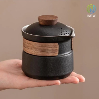 Ấm trà du lịch di động nồi ba cốc, bộ trà Kung Fu ngoài trời, giá ưu đãi 154.000₫