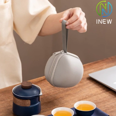Ấm trà du lịch di động nồi ba cốc, bộ trà Kung Fu ngoài trời, giá ưu đãi 154.000₫