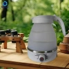 Ấm trà siêu tốc mini gập lại, di động đa năng cắm trại, bảo quản dễ dàng - Du lịch tiện lợi