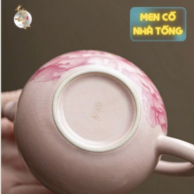 Ấm Trà Tây Thi Hồng 180ml - Gốm Cảnh Đức Men, Hoàng Đan, Nhà Tống, Quà Tặng 236k