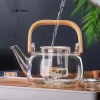 Ấm trà thủy tinh chịu nhiệt bộ lọc - Thép không gỉ cho trà Kung Fu, cà phê, Puer chỉ 160.000₫