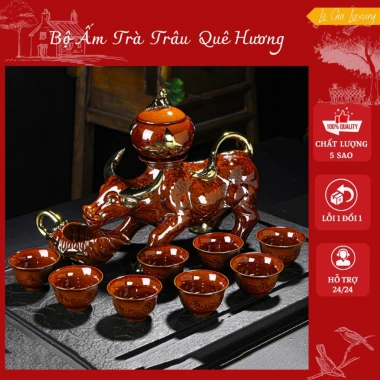Ấm trà tự động Con Trâu - Chén côi xay & Âm chén cao cấp, giảm giá tới 18% chỉ 1,250,000₫ 3 Ấm trà tự động Con Trâu - Chén côi xay & Âm chén cao cấp, giảm giá tới 18% chỉ 1,250,000₫ 3