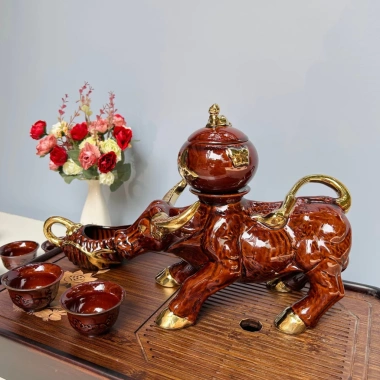 Ấm trà tự động Con Trâu - Chén côi xay & Âm chén cao cấp, giảm giá tới 18% chỉ 1,250,000₫ 6 Ấm trà tự động Con Trâu - Chén côi xay & Âm chén cao cấp, giảm giá tới 18% chỉ 1,250,000₫ 6