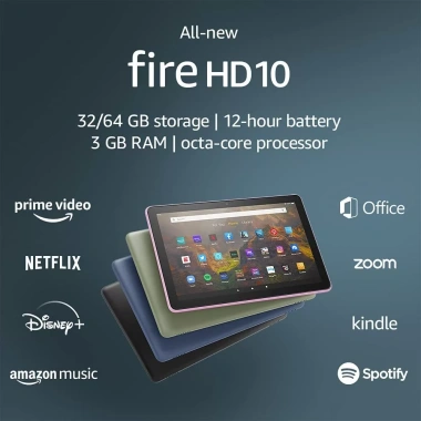 Amazon Fire HD 10 - Máy tính bảng Full HD, hiệu năng mạnh, pin lâu, giá chỉ 2.5 triệu
