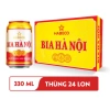 AMMYFOOD Bia Hà Nội 330ml - Lager Sài Gòn Thùng 24 lon Lốc 6 lon Giá chỉ 90.000đ