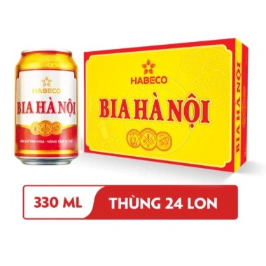 AMMYFOOD Bia Hà Nội 330ml - Lager Sài Gòn Thùng 24 lon Lốc 6 lon Giá chỉ 90.000đ