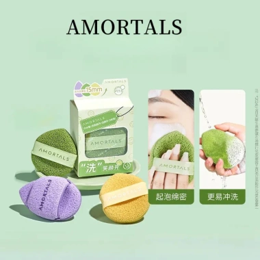 AMORTALS Sữa rửa mặt Mặt Cười - Nước giọt, bọt biển, bùn, tiện, puff - 33.000₫
