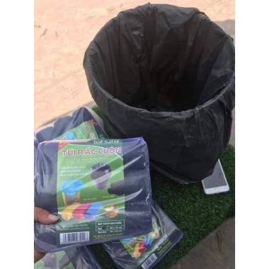 An Lạc Set 3 Cuộn 1kg Túi Đựng Rác Đen Tự Phân Hủy Sinh Học Dai Bền Chắc - Giá 33.500₫