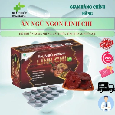 Ăn Ngủ Ngon Linh Chi Chính Hãng - Hộp 5 Vỉ 10 Viên Giá 200.000 VNĐ Giảm Đến 40k