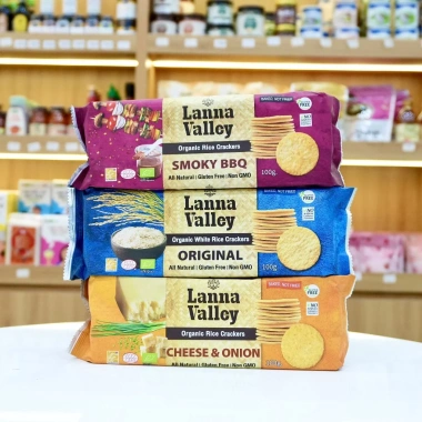 ANBIO Bánh gạo hữu cơ Lanna Valley nhập khẩu Thái Lan - Chứng nhận EU, 41.650đ 4