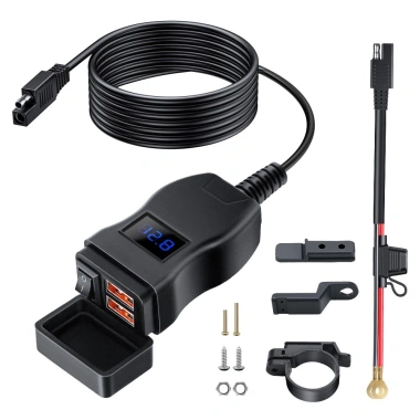 Anchtek Bộ chuyển đổi sạc xe máy 12V USB-PD chống nước, cổng nhanh 3.0 cho Switch, Moto & điện thoại - Giá chỉ 150.202 VND