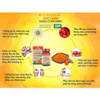 Ancumin Nano Curcumin 35g - Hỗ trợ dạ dày, tiêu hoá, tăng sức khỏe, đẹp da - 889.000₫ 8