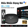 Android TV Box 8K 8G+128GB - Kiểm Soát Giọng Nói, WiFi/4G, Băng Tần Kép, 100 Kênh Miễn Phí - 449.000₫