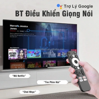Android TV Box 8K 8G+128GB - Kiểm Soát Giọng Nói, WiFi/4G, Băng Tần Kép, 100 Kênh Miễn Phí - 449.000₫